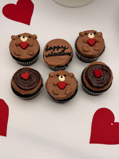 Valentine's Chocolate Cupcakes